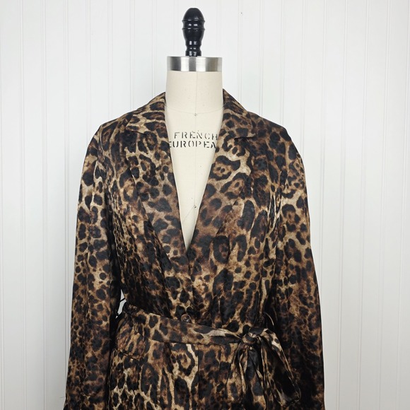 ZARA WOMAN  ANIMAL PRINT JACQUARD BLAZER ZW COLLECTION LEOPARD SIZE SMALL - Picture 7 of 12